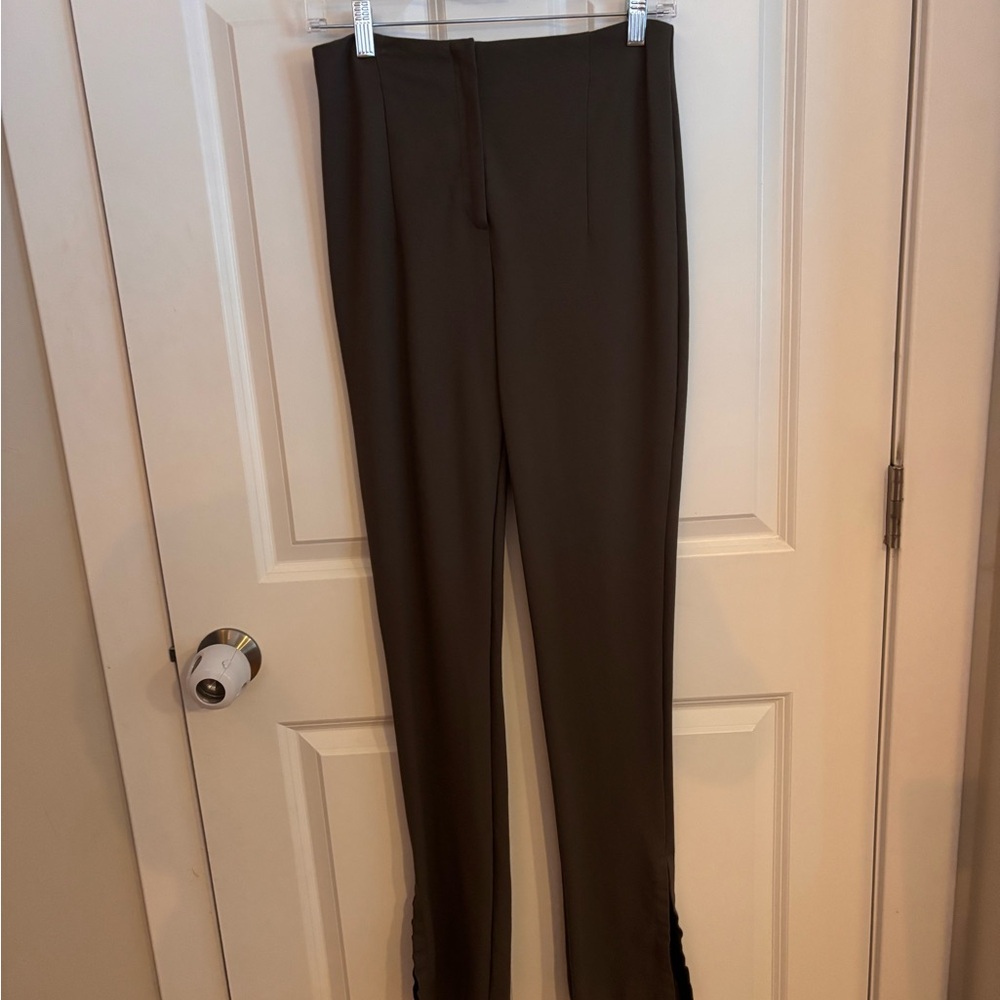 Zara Green Straight Leg Women's Pants